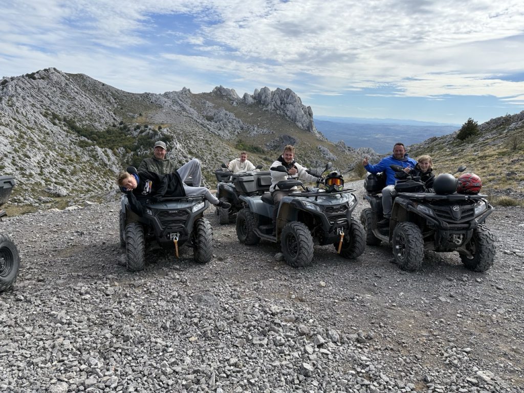 Quads and Velebit Panorama near Tulove grede