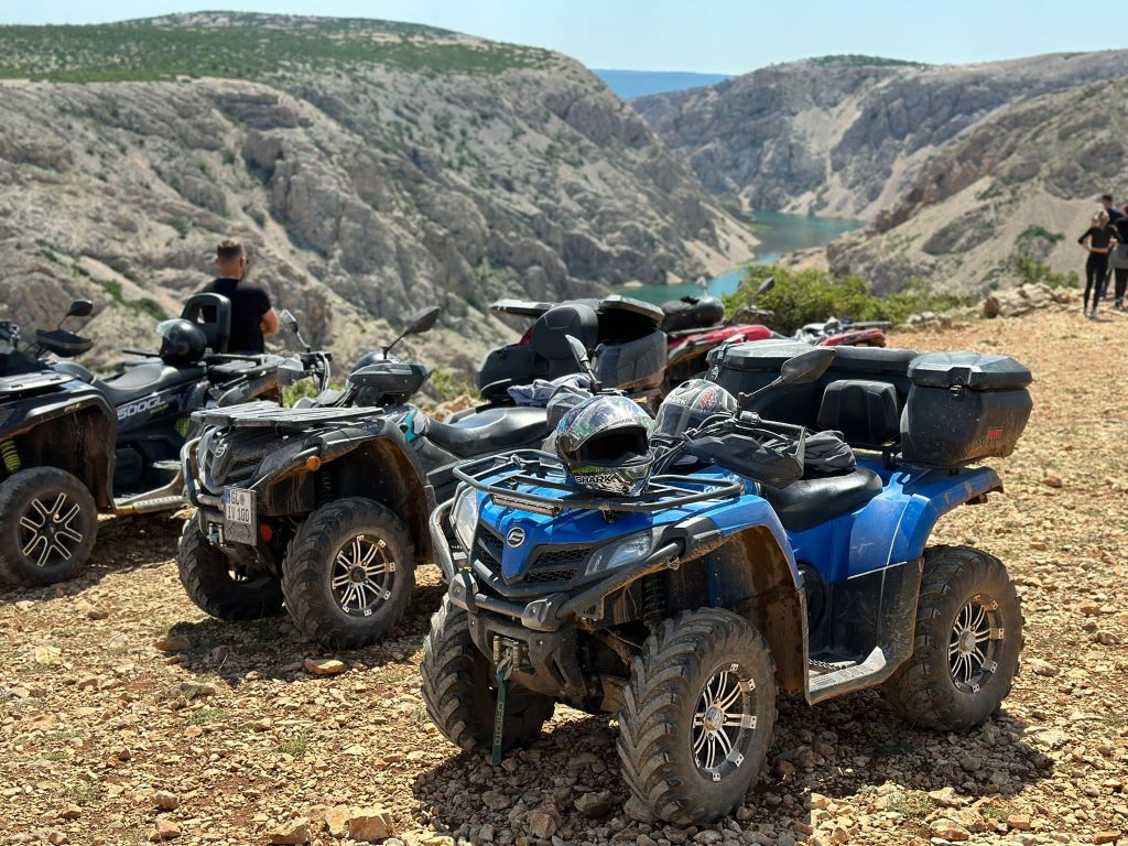 Quads near iconic Zrmanja panorama